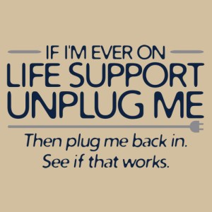 Plug me back in and see if that works