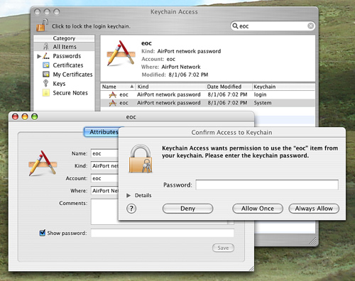 use keychain to login to websites automatically