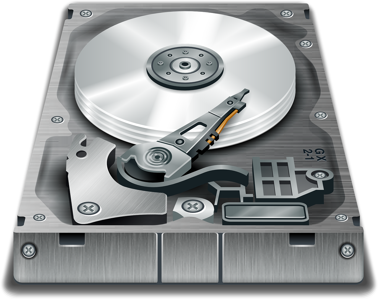 illustration of a traditional disc drive