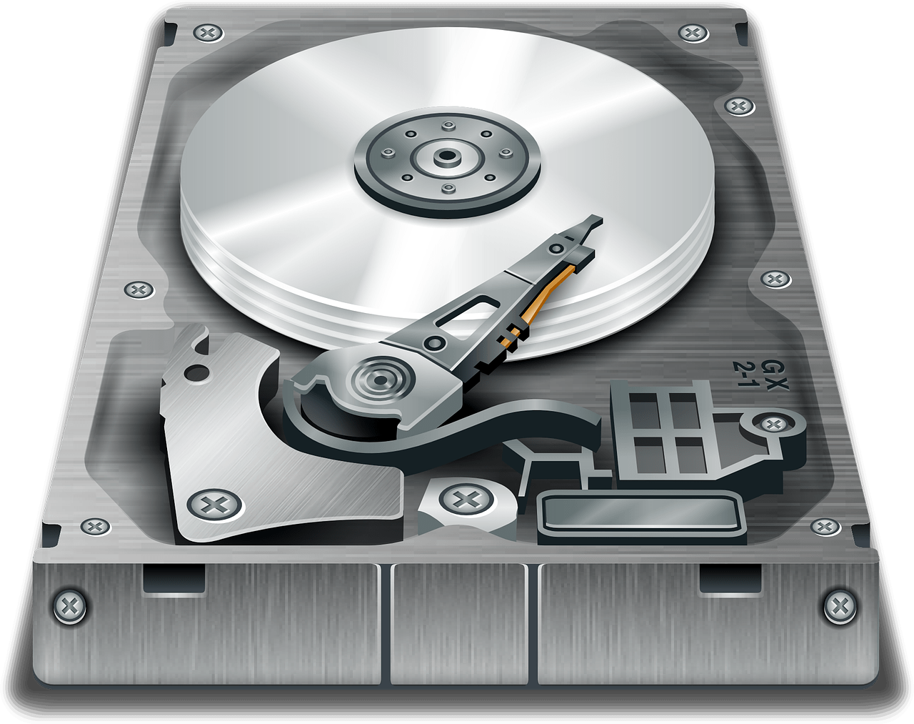 illustration of a traditional disc drive