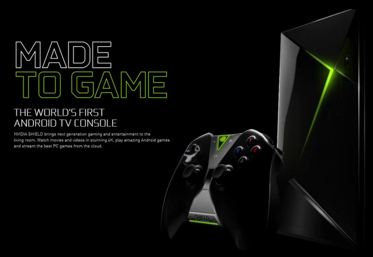 Picture of the Nvidia Shield console device for gaming and streaming movies