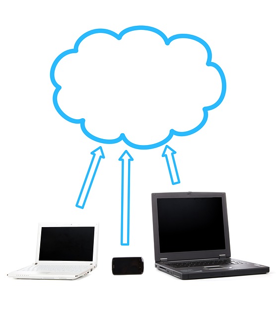 diagram of cloud and mobile devices